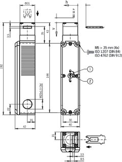 Euchner TP3-2131A024M - Chave de Segurança Eletromecânica com Bloqueio - Shmr Automacao