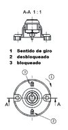 Euchner SCHLOSS TP - Acessório de destravamento auxiliar para CTP / TP / STP - Shmr Automacao