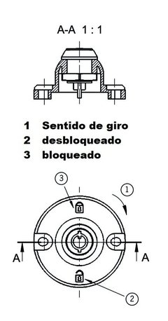 Euchner SCHLOSS TP - Acessório de destravamento auxiliar para CTP / TP / STP - Shmr Automacao