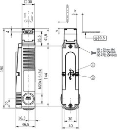 Imagem do Euchner STA3A-4121A024SR11 - Chave de Segurança Metálica com Bloqueio e Conector SR11