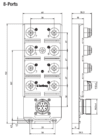 Lumberg ASBS 8/LED 5-4