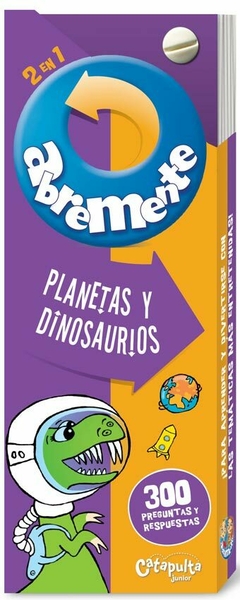 Abremente 2 en 1: planetas y dinosaurios