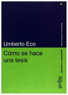 como se hace una tesis umberto eco