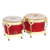 Bongo de Madera LP LP-M201 Natural AW/Rojo RW - audiocenter