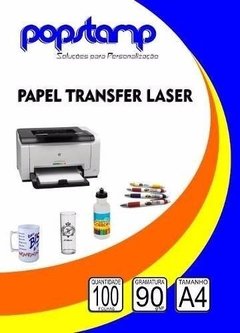 Papel Transfer Laser 90g 100 Folhas - Acrilico Plastico