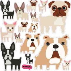 Vinilo Decorativo Figuras Sueltas Perritos - comprar online