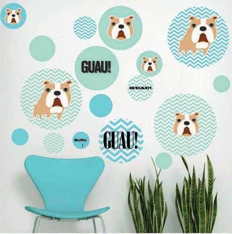 Vinilo Decorativo Perritos Modernos 2