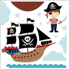 Kit De Vinilo Autoadhesivo Piratas Con Tu Nombre! en internet