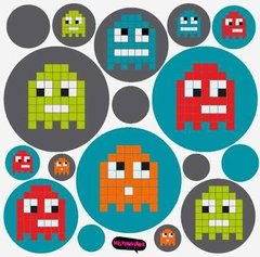 Kit De Vinilo Decorativo Autoadhesivo Pixel Monster - comprar online