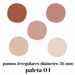 puntos dots lunares planchita paleta de color colores pastel diseño nordico