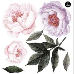 Vinilo Flores Gigantes Rosa Vintage Kit Basico - tienda online