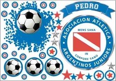 Vinilo Pelotazo + Escudo Fútbol Con Tu Nombre Personalizado - Mister Vinilikus