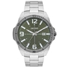 Relógio analógico masculino Orient MBSS1394 E2SX Cinza esverdeado