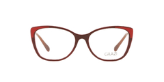 Armação para óculos de grau Grazi GZ 3055 F918 vermelha e vinho - comprar online