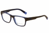Armação para óculos de grau Armani Exchange AX 3018 8144 Acetato marrom e azul