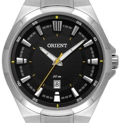 Relógio Orient analógico MBSS1349 P1SX 647800 prata e preto masculino - comprar online