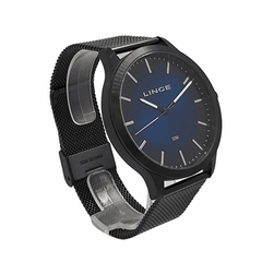 Relógio analógico masculino Lince MRN4602L D1PX Preto e azul - comprar online