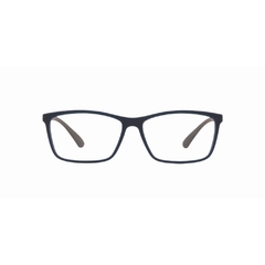 Armação Para Óculos De Grau Jean Monnier J8 3197 H710 Quadrada azul e cinza fosco - comprar online