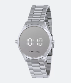 Relógio digital feminino Lince MDM4617L BXSX Prata