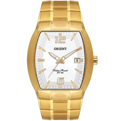 Relógio analógico masculino Orient GGSS1017 S2KX quadrado dourado