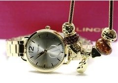 Relógio analógico feminino Lince LRGH120L KX06 Dourado - NEW GLASSES ÓTICA