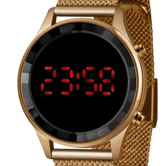 Relógio feminino digital Lince LDR4647L PXRX Dourado - comprar online