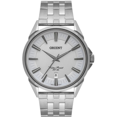 Relógio analógico feminino Orient FB881137 I18 Prata e branco