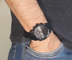 Relógio masculino Anadigi Lince MAP4489S Preto pulseira de silicone - comprar online