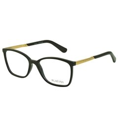 Armação para óculos de grau Platini P9 3146B F989 preta com dourado na internet