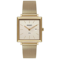 Relógio feminino analógico Orient LGSS1017 C1KX Quadrado dourado - comprar online