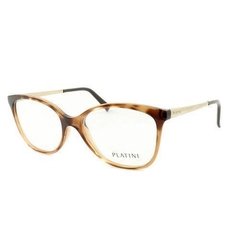 Armação para óculos de grau Platini P9 3131 F971 Marrom e dourado - comprar online
