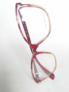 Armação para óculos de grau Jean Monnier J8 3201 H701 Acetato vinho - NEW GLASSES ÓTICA