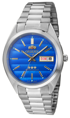 Relógio analógico automático Orient 469WA3F A1SX masculino Azul