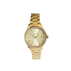 Relógio analógico Orient FGSS1221 C2KX feminino dourado
