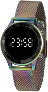 Relógio Digital Lince Feminino LDM4649L PXQX holográfico