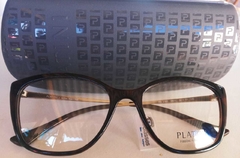 Armação para óculos de grau Platini P9 3161 H411 Marrom e dourada - NEW GLASSES ÓTICA