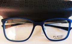 Armação para óculos de grau Platini P9 3149 H284 azul marinho - comprar online