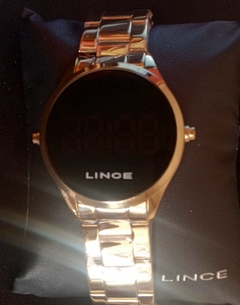 Imagem do Kit Relógio Lince Feminino LRGJ106L KX73 dourado kit acessórios