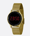 Relógio feminino digital Lince LDG4647L PXKX dourado