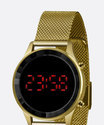 Relógio feminino digital Lince LDG4647L PXKX dourado - comprar online