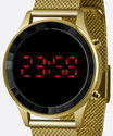 Relógio feminino digital Lince LDG4647L PXKX dourado - loja online