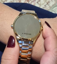 Relógio Lince feminino LDM4648L 8XSX digital dourado - NEW GLASSES ÓTICA