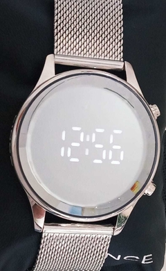 Relógio digital feminino Lince LDM4648L 8XSX Prata - comprar online