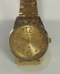 Relógio Lince feminino LRGJ056L C2KX analógico dourado - NEW GLASSES ÓTICA