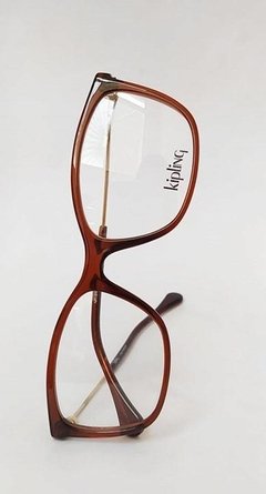Armação para óculos de grau Kipling KP 3105 F590 Marrom quadrada - comprar online
