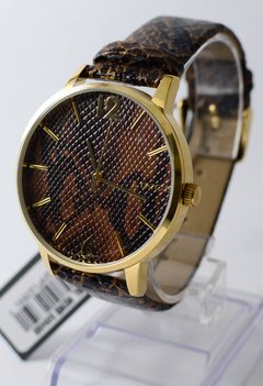 Relógio Lince Feminino Dourado pulseira couro LRC605L M2MX - loja online