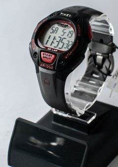 Relógio Timex Iron man 30 lap Triathlon T5K755WKL/TN Preto e vermelho