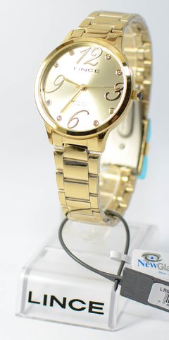 Relógio analógico feminino Lince LRGH074L Dourado kit acessórios na internet