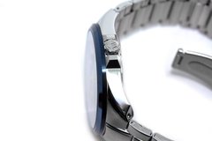 Relógio analógico masculino Orient MBSS1356 D1SX Prata e azul - comprar online