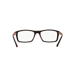 Armação para óculos de grau Arnette AN 7083L 2294 Quadrada preta e vermelho - NEW GLASSES ÓTICA